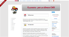 Desktop Screenshot of clansuite.com