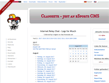 Tablet Screenshot of irclogs.clansuite.com
